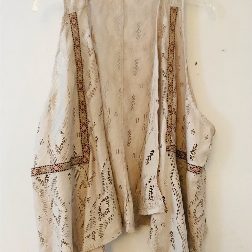 Maurices Lace Vest With Trim